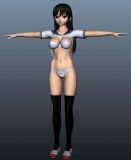 性感女孩人体maya模型