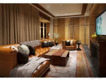 美式客厅沙发组合3D模型下载