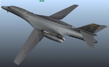 B-B1超音速战略轰炸机maya模型