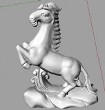 可爱的十二生肖奔马3D打印模型