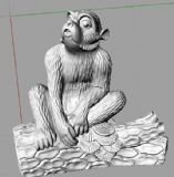 十二生肖之调皮猴3D打印模型