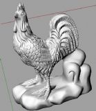 十二生肖之公鸡3D打印模型