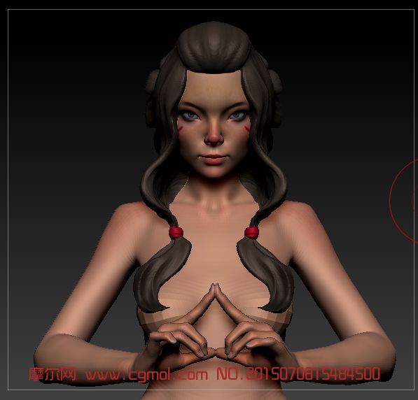 女人上半身设计 女性模型 次时代角色 动画角色 3d模型下载 3d模型网 Maya模型免费下载 摩尔网