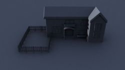 小房子maya模型