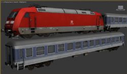DB BR 145红色火车
