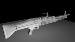 冲锋步枪maya模型,枪械