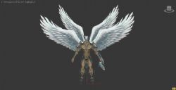 翅膀男人神话模型