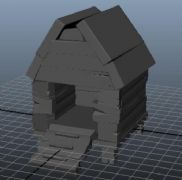小木屋的maya模型
