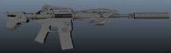 M4系列枪械设计游戏道具maya模型