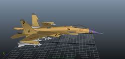 歼15战机maya模型