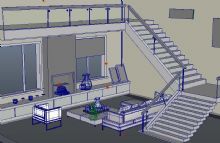 客厅maya模型