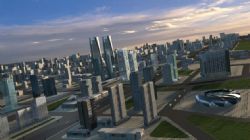城市建筑鸟瞰图3d模型