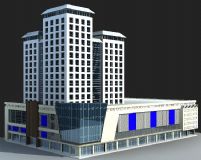 购物中心建筑模型