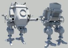 maya类人机器人模型
