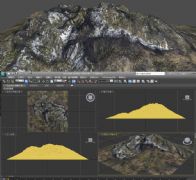 雪山,石山3D模型,山峰