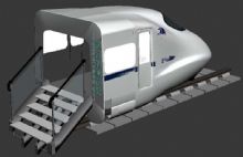 高铁模拟驾驶仓max模型