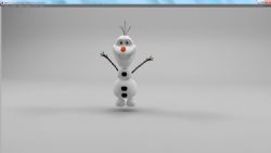 frozen 冰雪奇缘里的雪人Olf ,fbx,c4d, Obj,3DS格式
