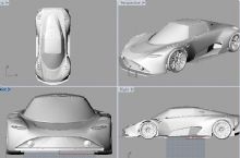 跑车3D打印模型