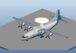 预警机航模3D打印模型
