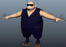 胖忍者maya模型