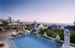 伊斯兰-新疆-蒙古风格海边别墅