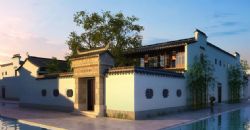 中式古镇民居别墅3D模型