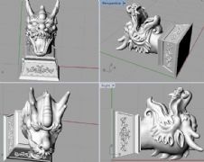 龙头,龙首,圆明园十二兽首3D打印文件