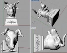 牛头,牛首,圆明园十二兽首3D打印文件