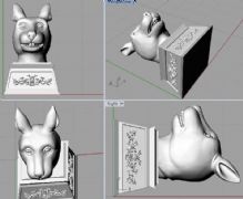 兔头,兔首,圆明园十二兽首3D打印文件