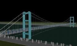 人行桥,支架桥3D模型