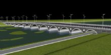 高速路+拱桥3D模型