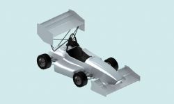 F1方程式赛车白模