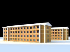 学校建筑max模型