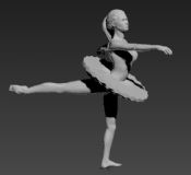 芭蕾舞女3D模型