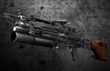 m249自动步枪武器3D模型,非实物