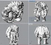 魔兽霜狼氏族酋长-杜隆坦3D打印文件