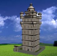 世界文化遗产-开平碉楼-瑞石楼3D模型