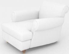 白色沙发椅模型