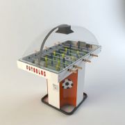 桌面足球游戏机3d模型