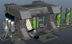 生化实验室maya模型