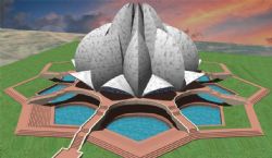 精美的喷泉异形建筑3D模型