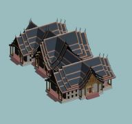 泰国清迈Wat Ubpakut寺3D模型