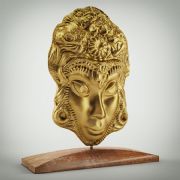 黄金面具雕像3D模型