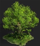 格林幻境中的参天大树3D模型(网盘下载)