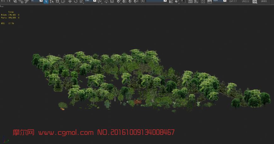 游戏中可用到的树木简模
