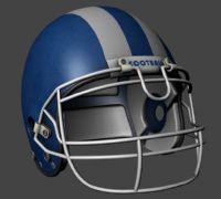 橄榄球头盔maya模型