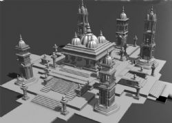 超精细国外皇宫maya模型