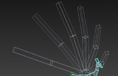 孔雀行走开屏动画(48帧),还有FBX格式