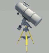大型望远镜maya模型
