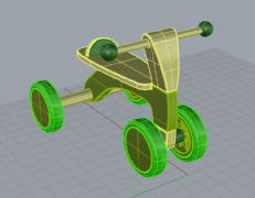 童车3ds,3dm两种格式的模型文件